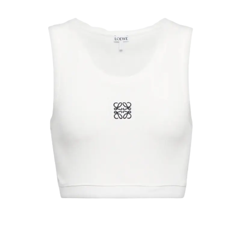 Loewe Anagram Cotton-Blend Crop Top $330