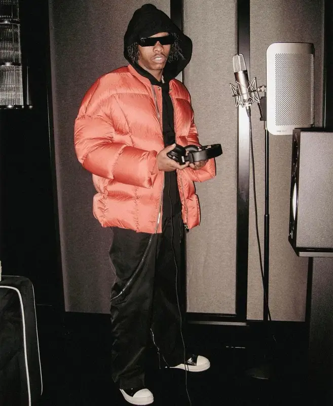 Lil Baby outfit in Rick Owens, 2023