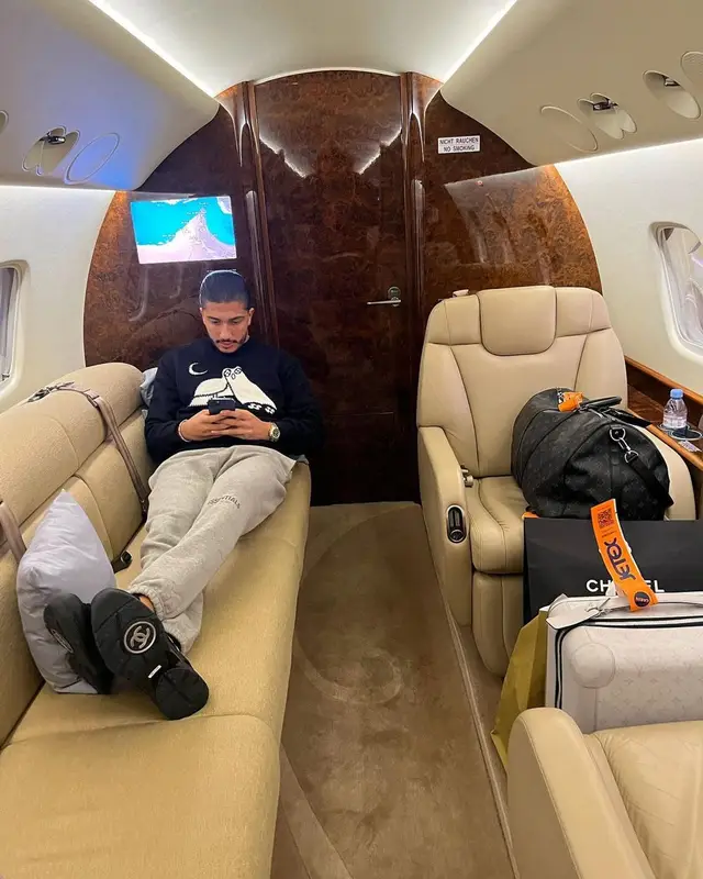 Mero outfit in Louis Vuitton, Fear of God, and Chanel, 2023