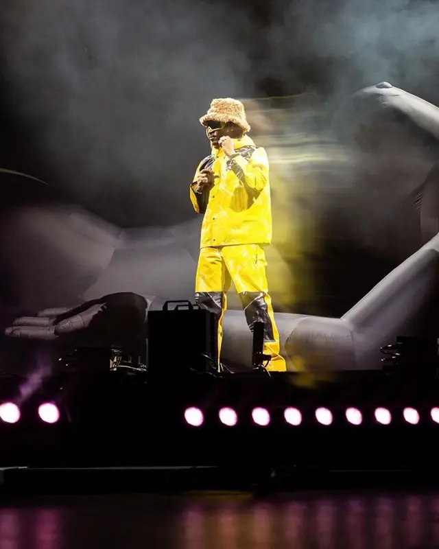 Future outfit in Supreme, Rick Owens, and The North Face, 2023