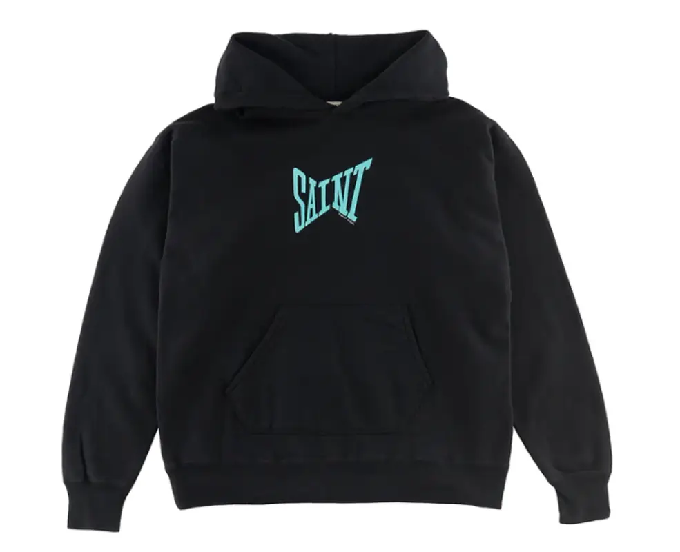 Saint Michael Black Cotton Hoodie $306