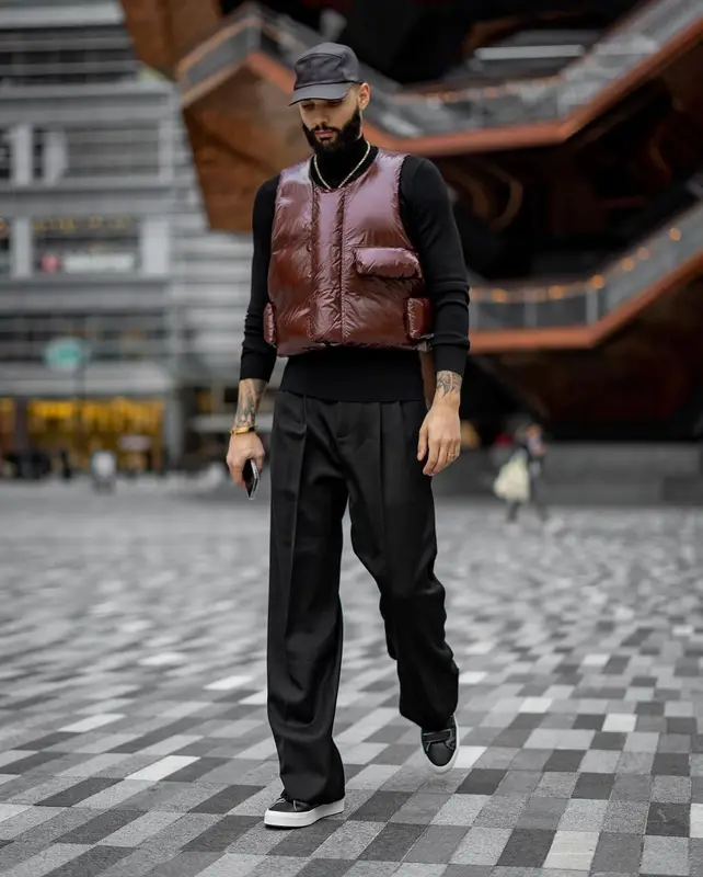 Evan Mehdi Fournier outfit in Entire Studios, The Row, and Hermes, 2023