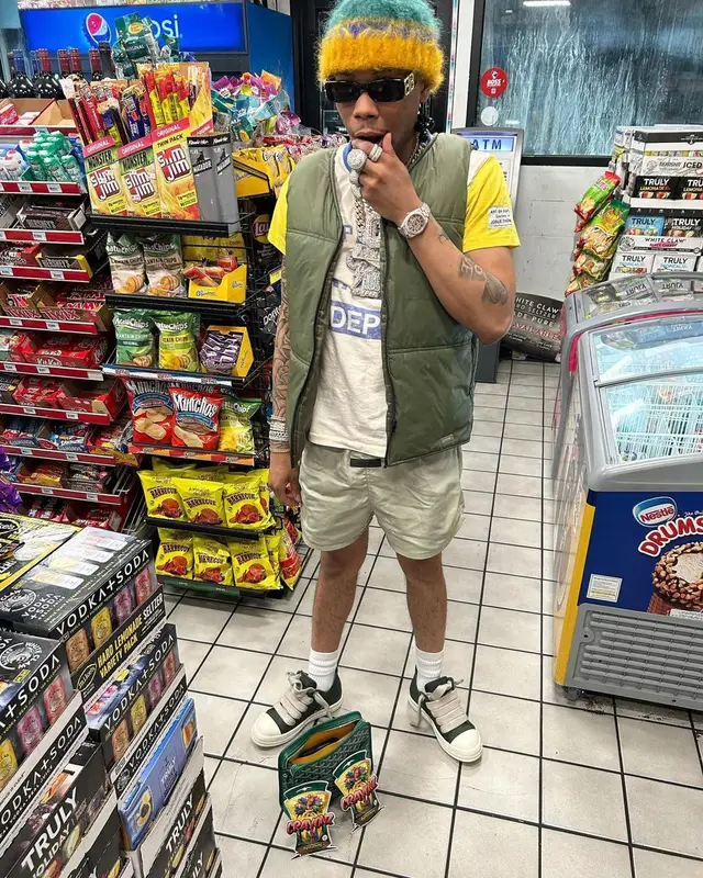 Lil Migo outfit in Gallery Dept., Balenciaga, and Marni, 2023