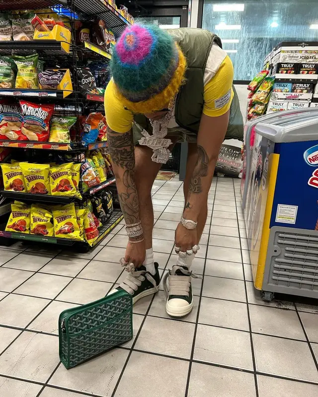 Lil Migo outfit in Gallery Dept., Balenciaga, and Marni, 2023