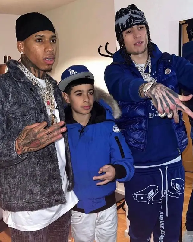 NLE Choppa outfit in Des Pierrot, 2023