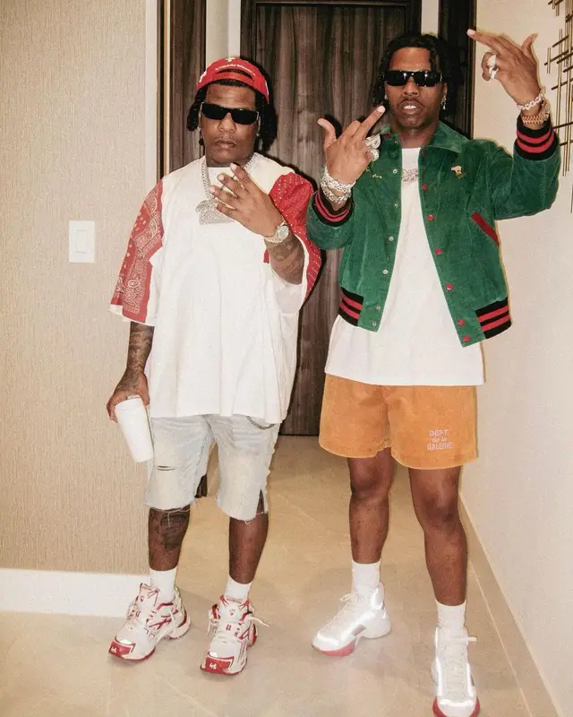 Lil Baby outfit in Gucci, Gallery Dept., and Dover Street Market, 2023