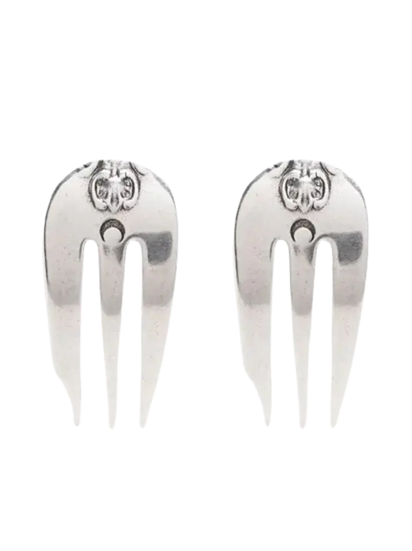 Marine Serre Reassembled Cutlery Stud Earrings $521