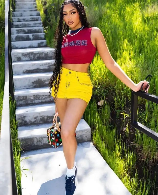 Jodie Woods outfit in Jaded London, Louis Vuitton, and Diesel, 2023