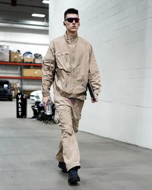 Tyler Herro outfit in Nike, Oakley, and Off-White, 2023