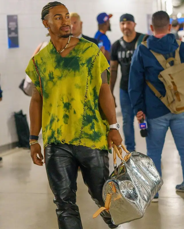 Francisco Lindor outfit in Kidill, Celine, and Louis Vuitton, 2023