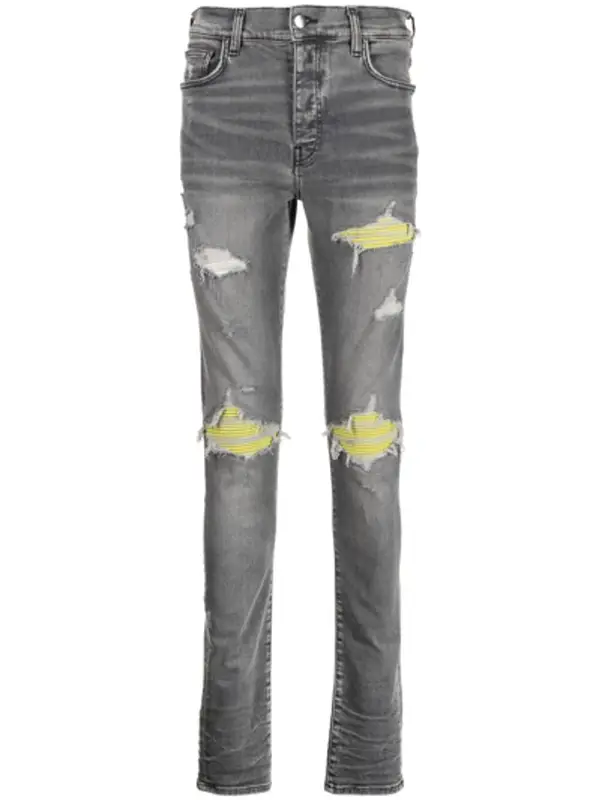 Amiri Mid Rise Ripped Skinny Jeans $1585
