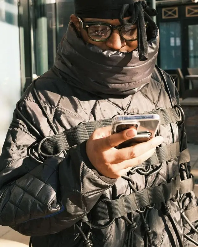 Ski Mask The Slump God outfit in Keep Going Kid, 2023