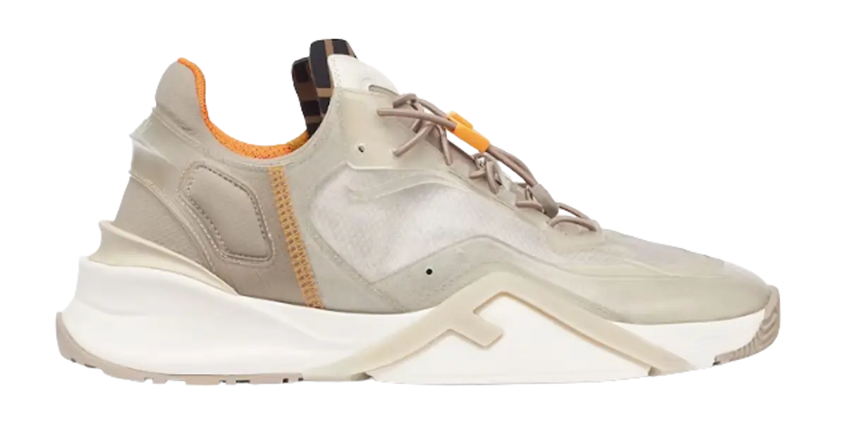 Fendi Beige Nylon Low Top Sneakers $1050