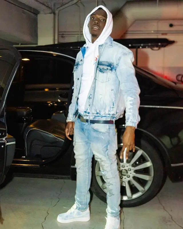 Bobby Shmurda outfit in Ksubi, Pocketful Clothing, and Nike, 2023