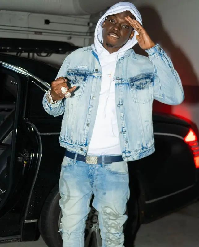 Bobby Shmurda outfit in Ksubi, Pocketful Clothing, and Nike, 2023