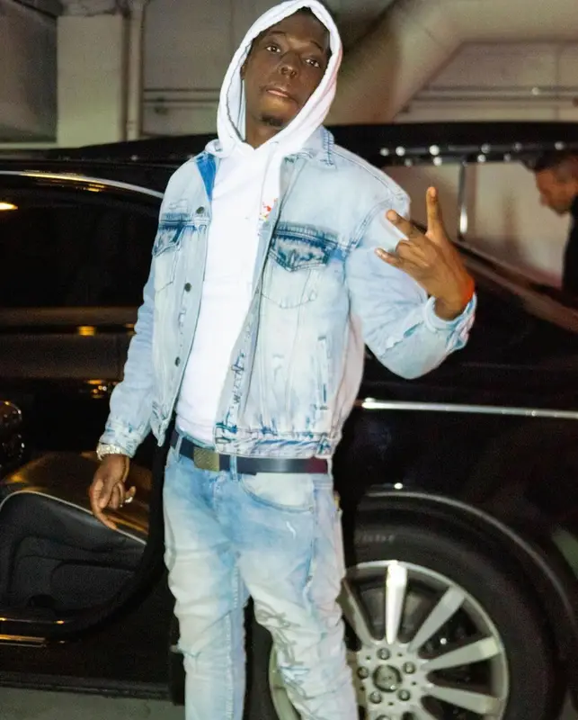 Bobby Shmurda outfit in Ksubi, Pocketful Clothing, and Nike, 2023