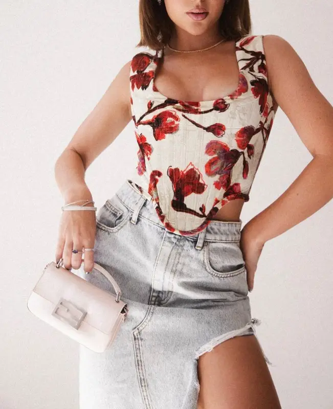 Jade Picon outfit in Vivienne Westwood, Fendi, and Alexander Wang, 2023