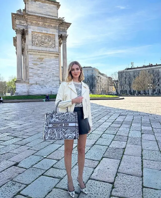 Chiara Ferragni outfit in Dior, 2023