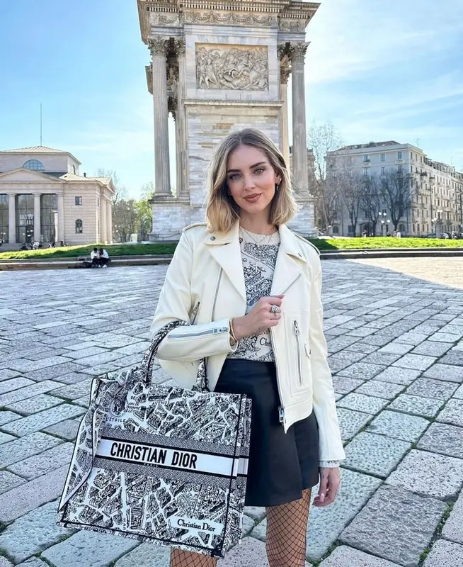 Chiara Ferragni outfit in Dior, 2023