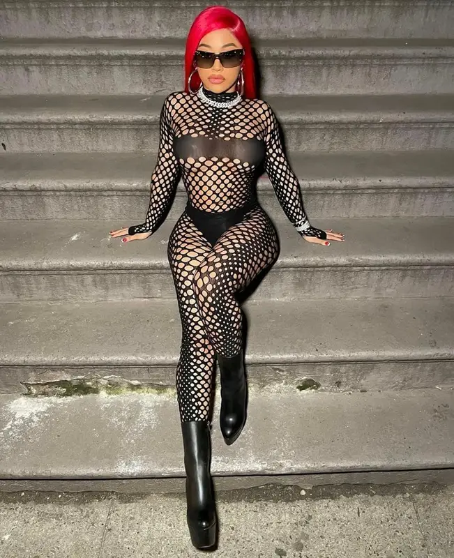 Hennessy Carolina outfit in Jean Paul Gaultier and Christian Louboutin, 2023