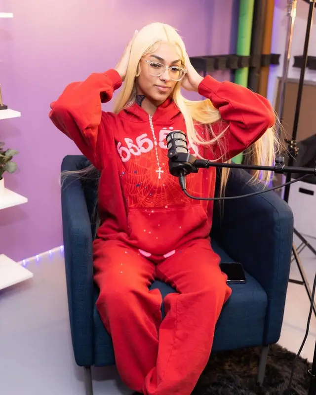 Murda B outfit in Spider Worldwide and Jordan, 2023