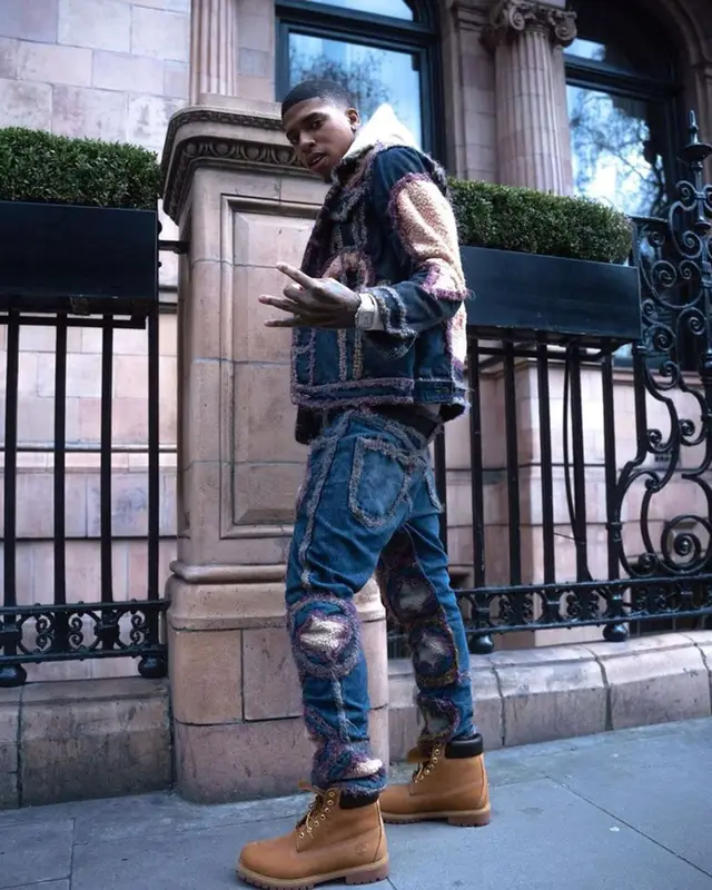 NLE Choppa outfit in Des Pierrot, 2023