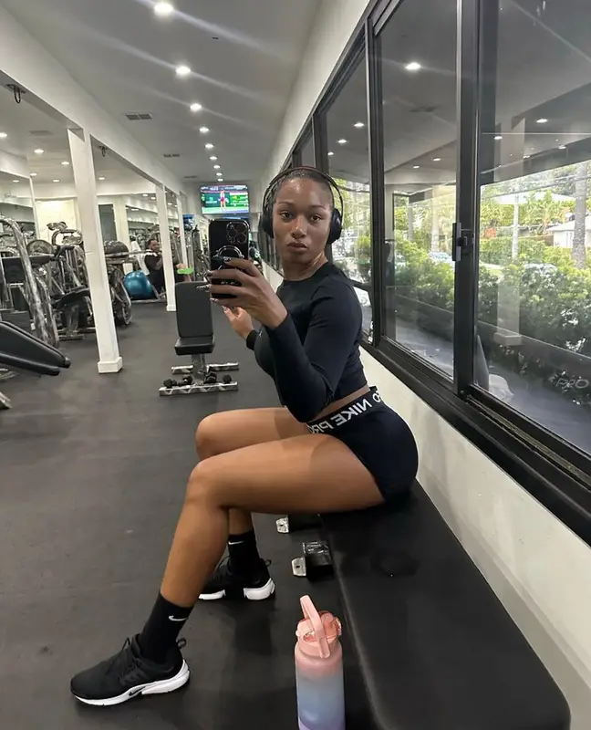 Megan Thee Stallion outfit in Jordan and Nike, 2023