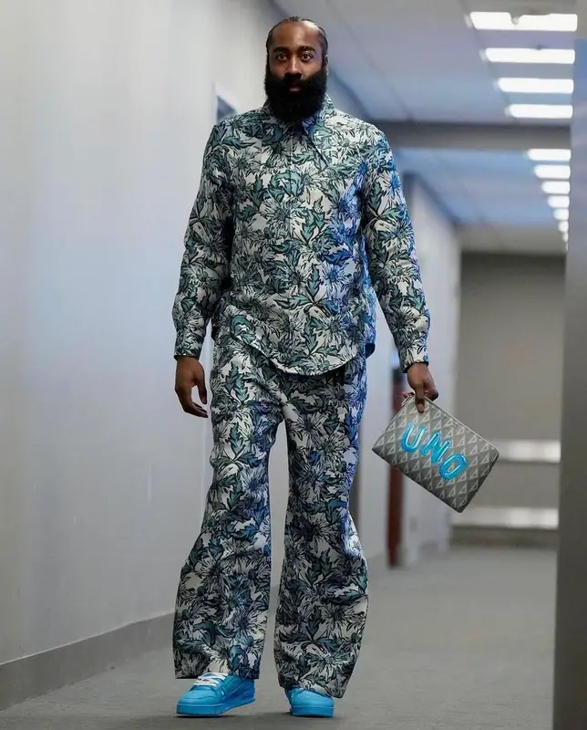 James Harden outfit in Louis Vuitton, 2023
