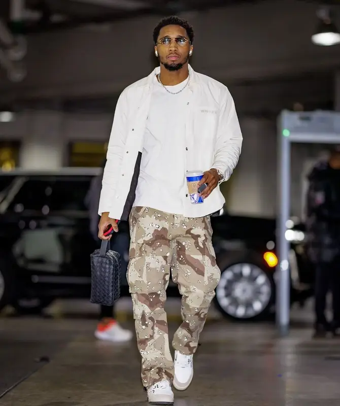 Donovan Mitchell outfit in Whyat, 2023
