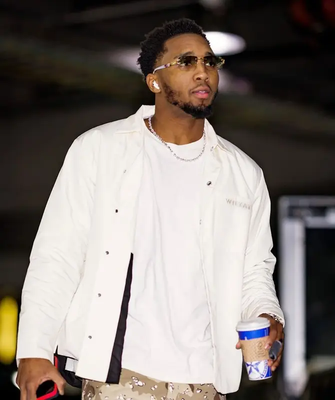 Donovan Mitchell outfit in Whyat, 2023