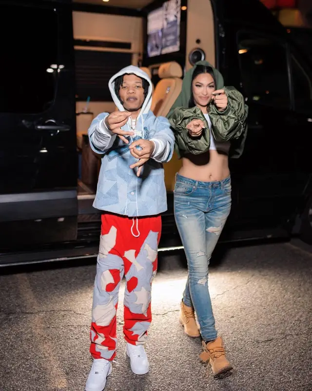 B Lovee outfit in Amiri, Luv wrld, and Nike, 2023