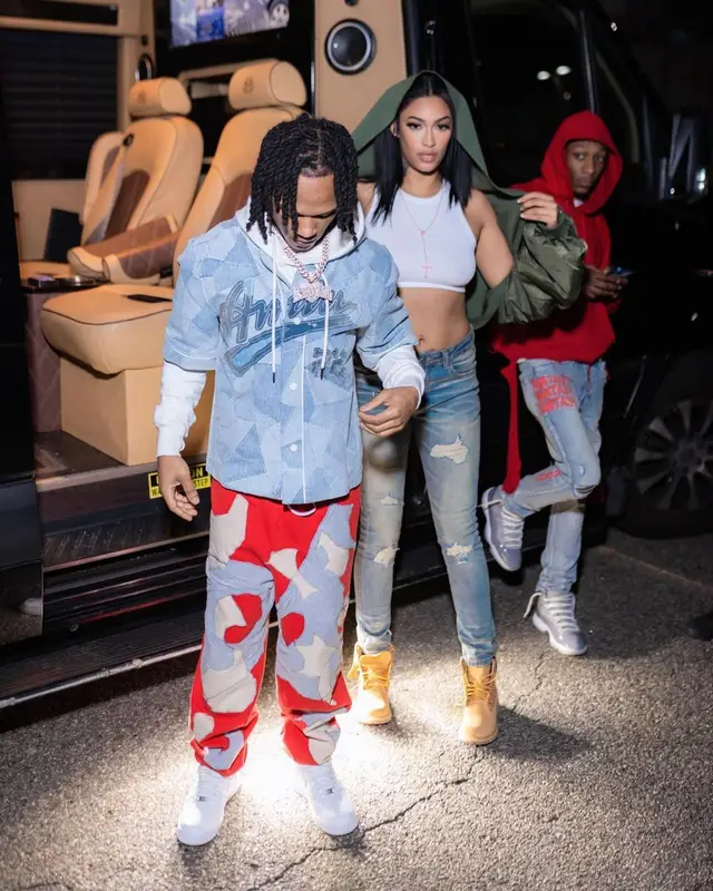 B Lovee outfit in Amiri, Luv wrld, and Nike, 2023