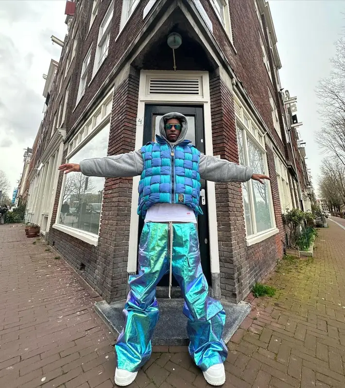 Bloody Osiris outfit in Supreme, Kapital, and Hanes, 2023