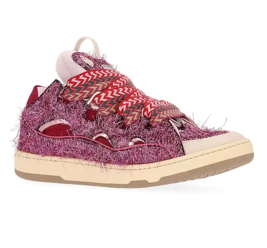 Lanvin Pink Curb Sneakers $1480