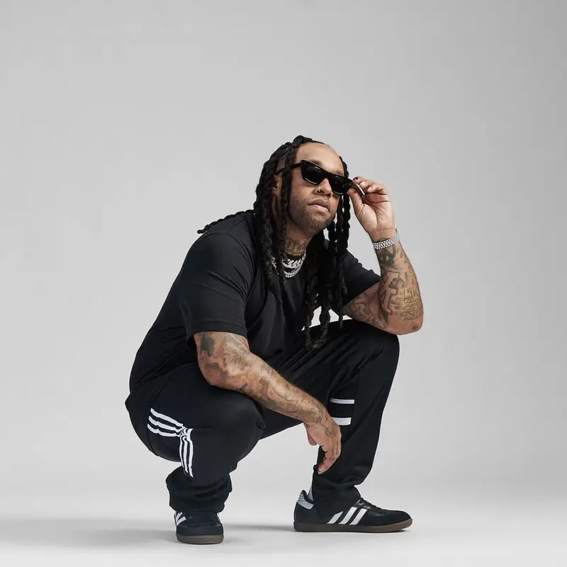 Ty Dolla Sign outfit in Adidas and Celine, 2023