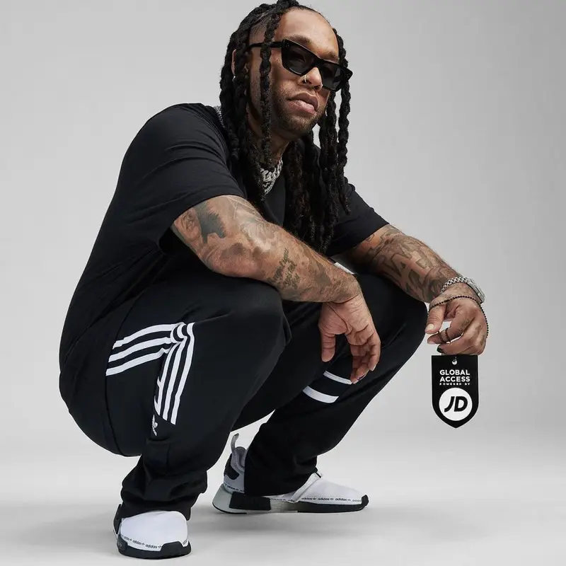 Ty Dolla Sign outfit in Adidas and Celine, 2023