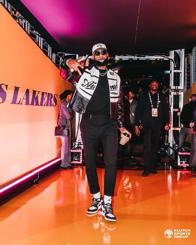LeBron James outfit in Aime Leon Dore, Nike, and Uninterrupted, 2023