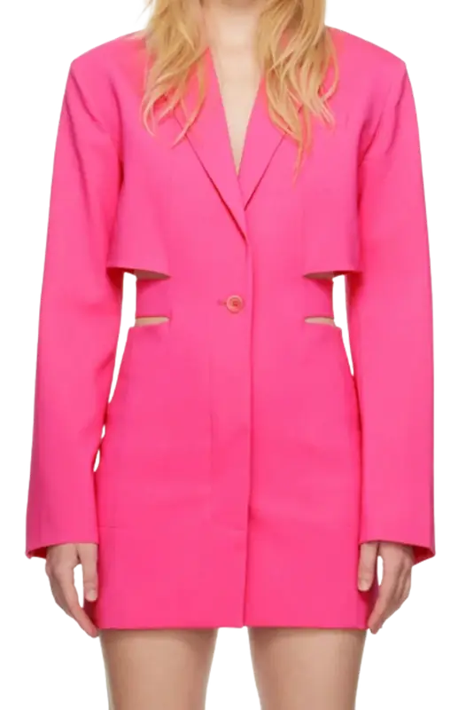 Jacquemus Pink Le Papier “La Robe Bari” Minidress $970
