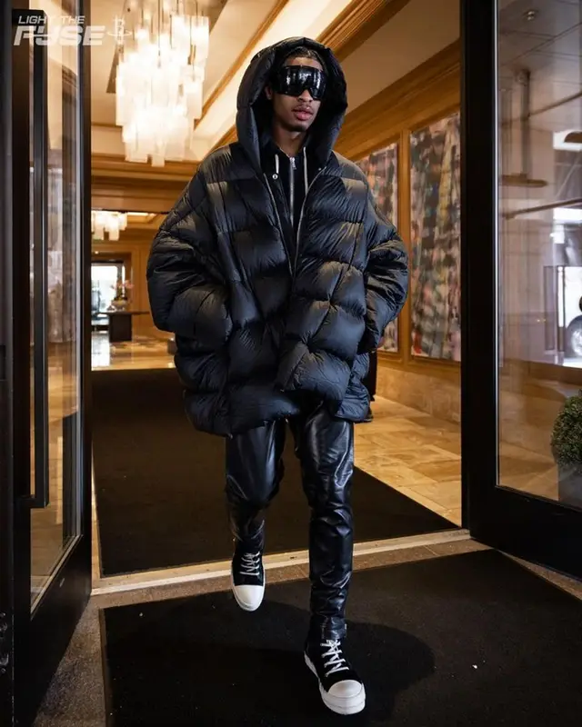 Joshua Christopher outfit in Rick Owens, 2023