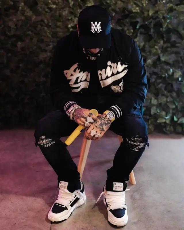 Anuel AA outfit in Amiri, 2023