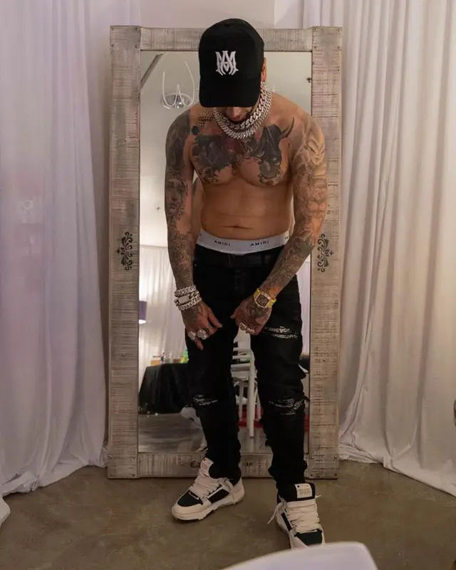 Anuel AA outfit in Amiri, 2023