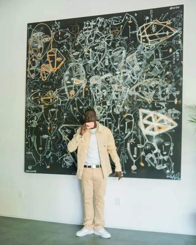 Bobby Shmurda outfit in Rta and Nike, 2023