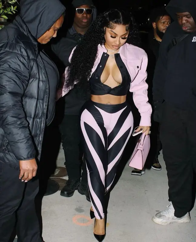 Kylesister outfit in Mugler, Hermes, and Christian Louboutin, 2023