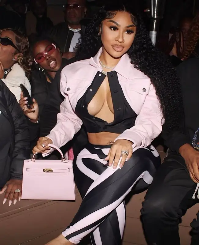 Kylesister outfit in Mugler, Hermes, and Christian Louboutin, 2023