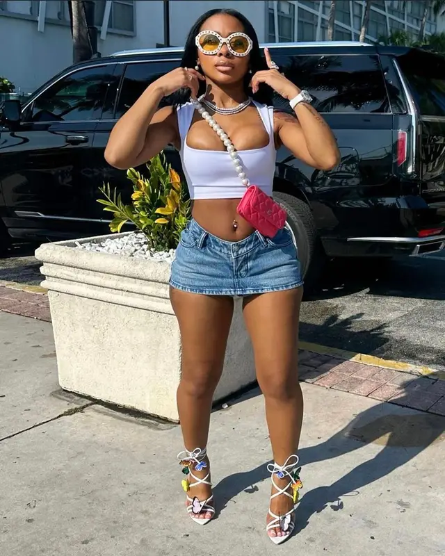Jayda Wayda outfit in Danielle Guizio, Marni, and Alexander Wang, 2023