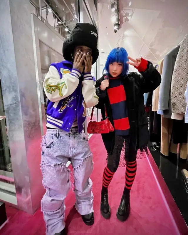 Lil Uzi Vert outfit in Louis Vuitton, 2023