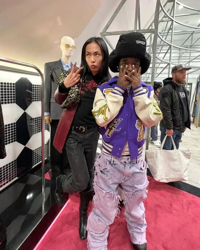 Lil Uzi Vert outfit in Louis Vuitton, 2023