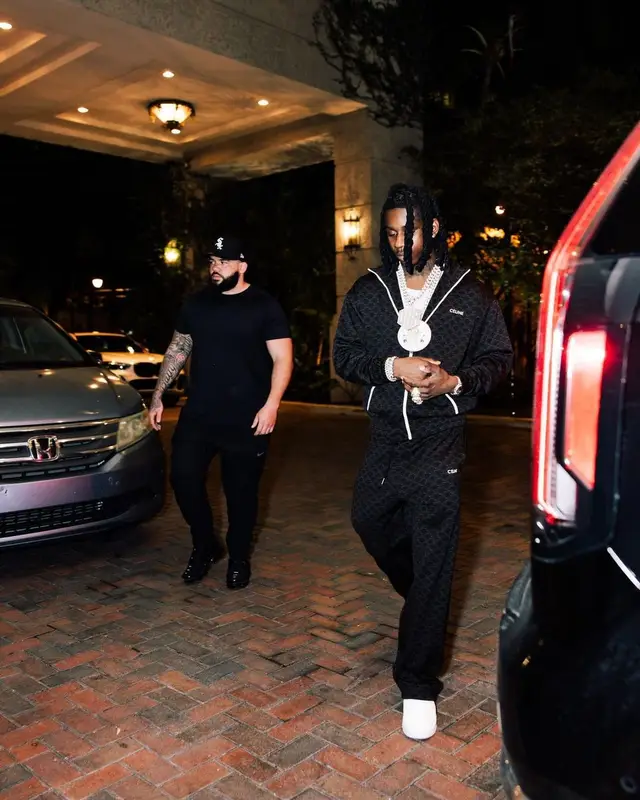 Polo G outfit in Celine, 2023
