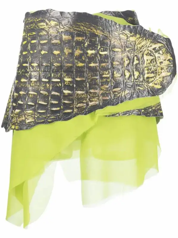 Diesel Belted Asymmetric Mini Skirt $1105
