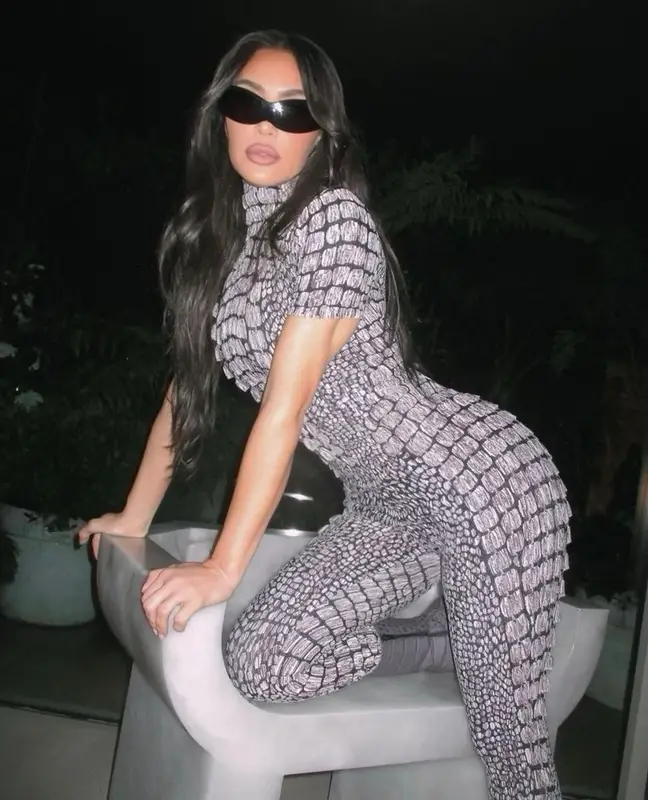 Kim Kardashian outfit in Alaïa, Yeezy, and Balenciaga, 2023